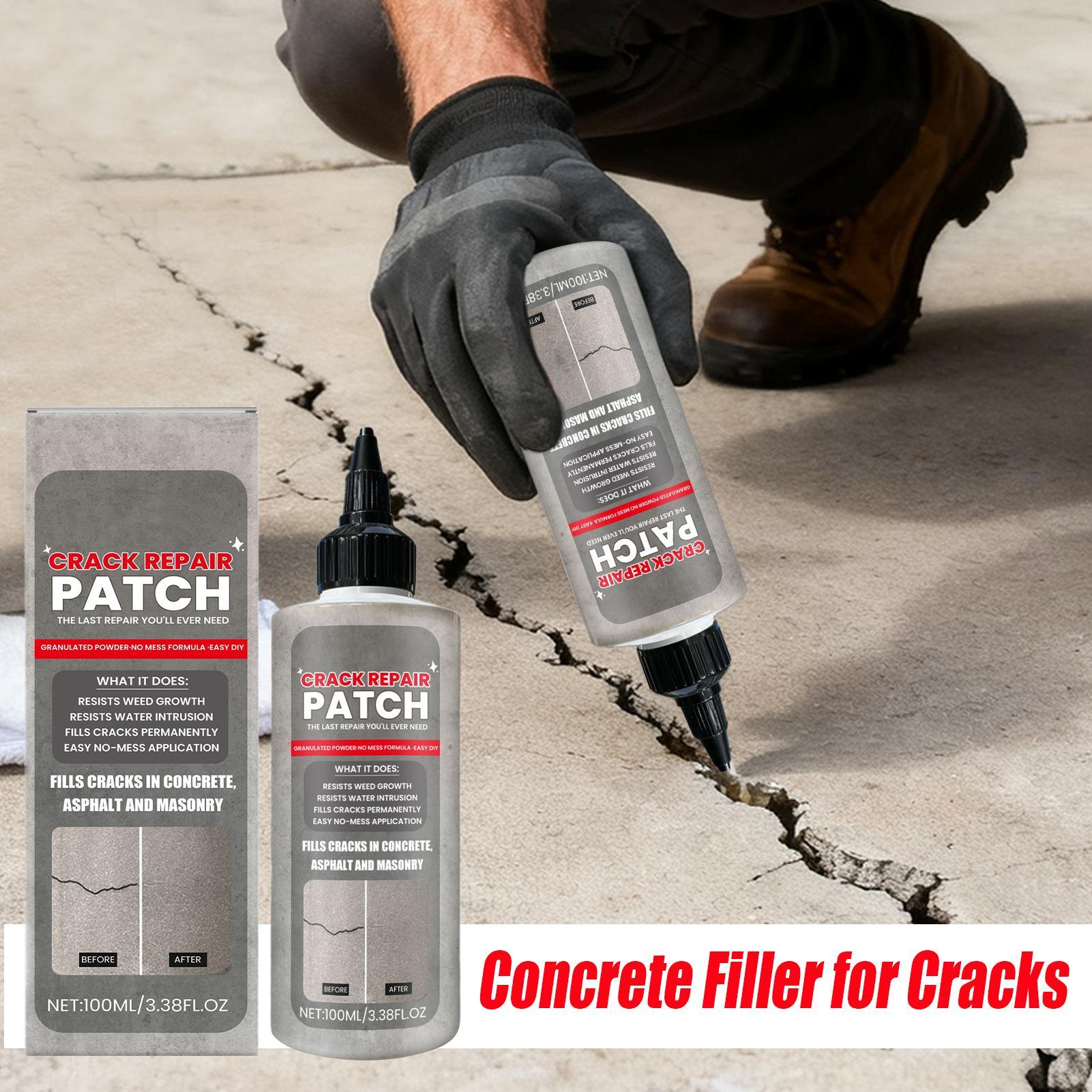 Tile Grout Repair - 100ml コンクリートひび割れ充填剤 歩道、パティオ、私道、壁のひび割れを修復するための速乾性防水シーラント