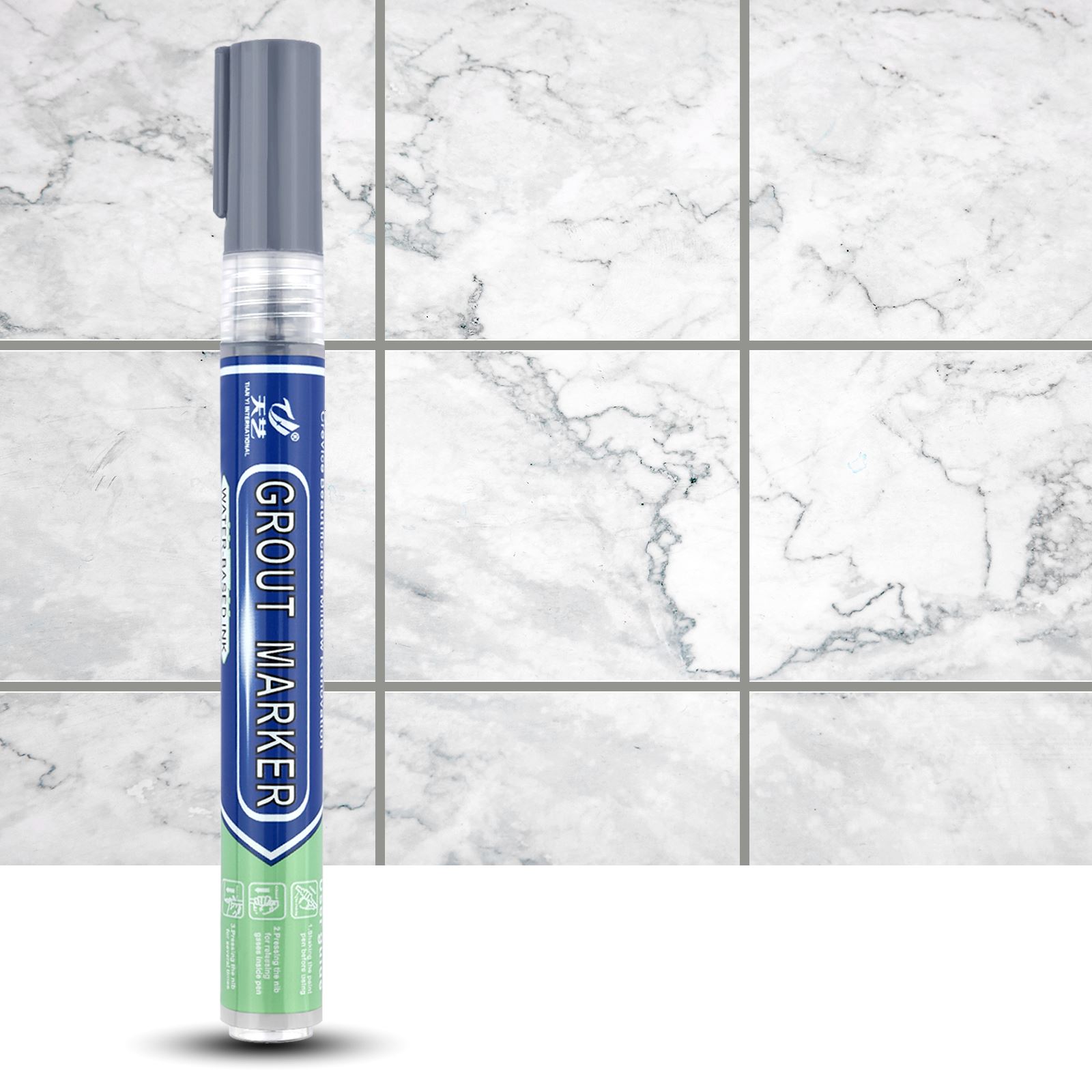 Tile Grout Repair - 防水ホワイトウォールタイルマーカー,グランアウトシェーバー,バスルームフロア,股下フィル,建設ツール,12色