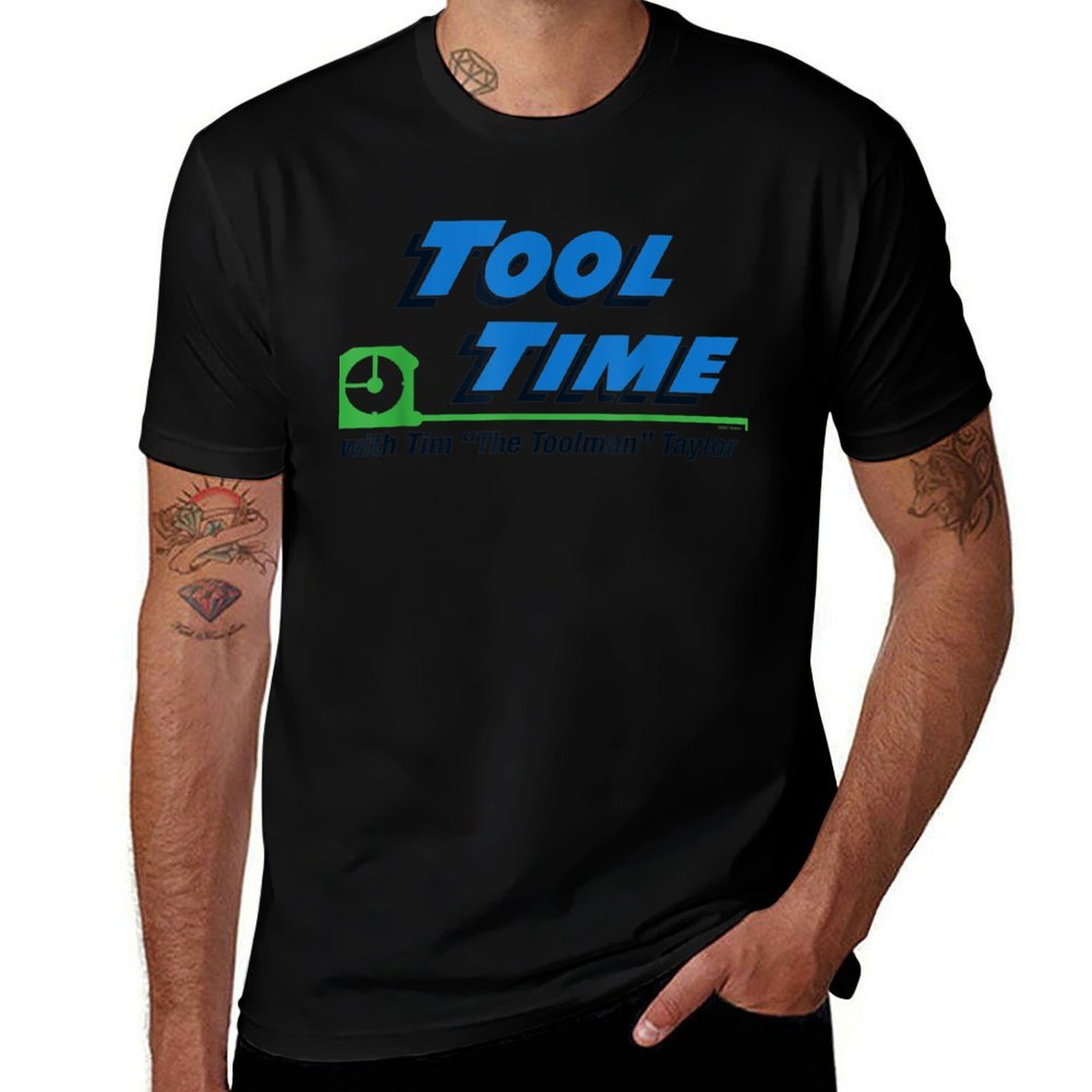 Home Improvement Man - ホームインプルーブメントツール「タイム・ウィズ・ティム」Tシャツ ソフトベーシックコットン半袖Tシャツ