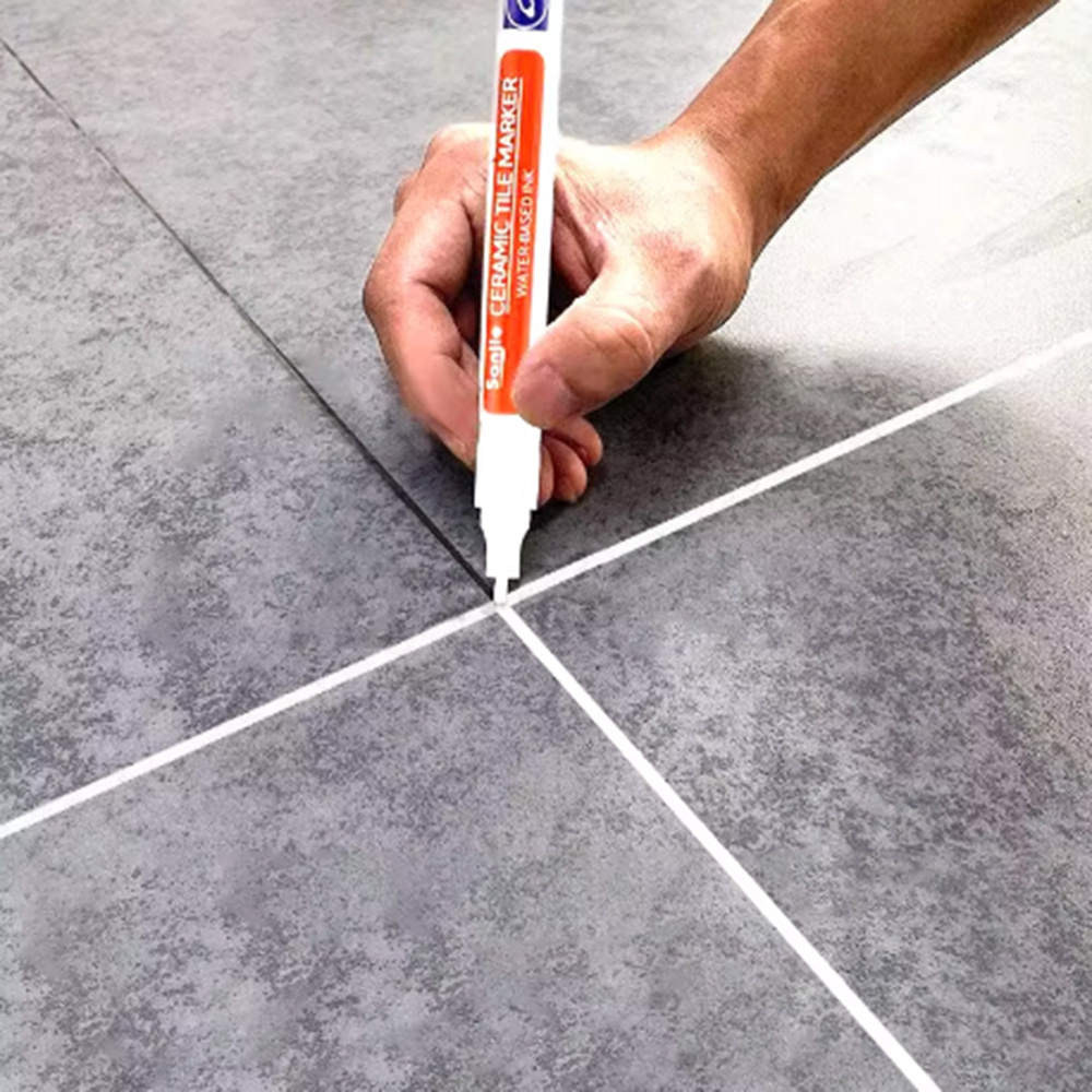 Tile Grout Repair - 1/5/10PC 防水マーカーペン壁の継ぎ目修理タイルグラウトマーカーペン床浴室除染ペイントブラシツール