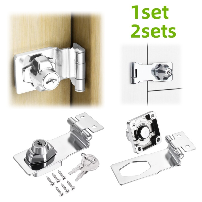 Cabinet Handle Pull - 1/2 セットのノブスタイル家具安全ロック、キャビネット、引き出しロック、キーとネジ付きハードウェアアクセサリーに適しています。