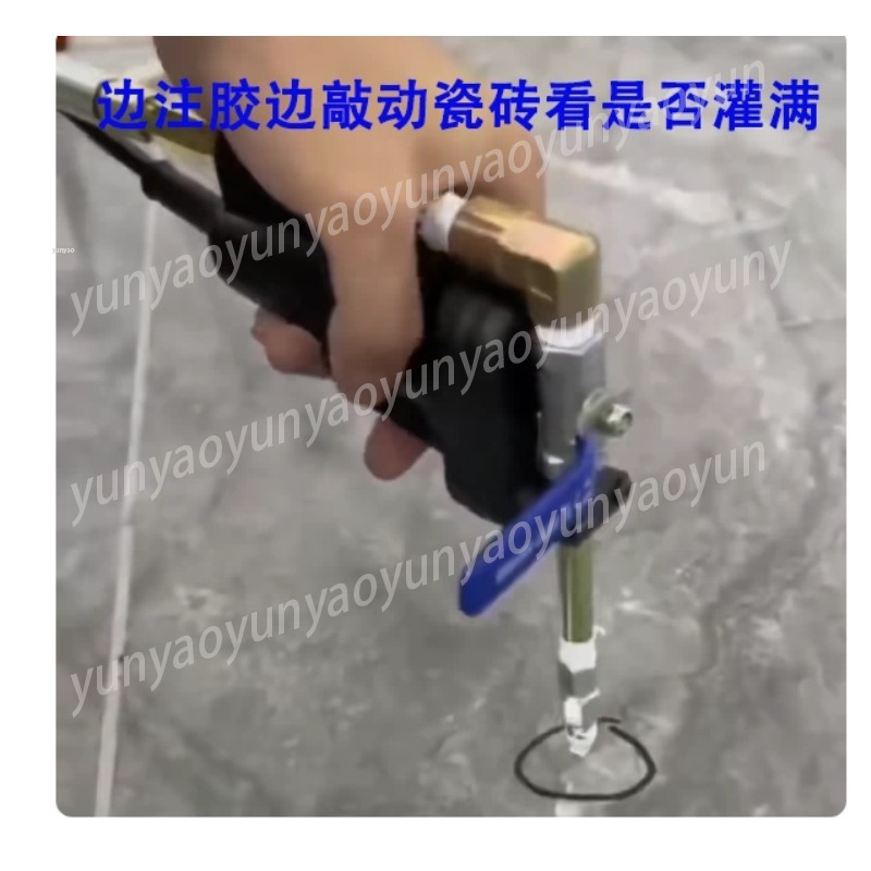 Tile Grout Repair - 高圧中空修復グラウティングガン ドリルビット タイル床のひび割れ補修ツール 家庭用日常改修補修アクセサリー