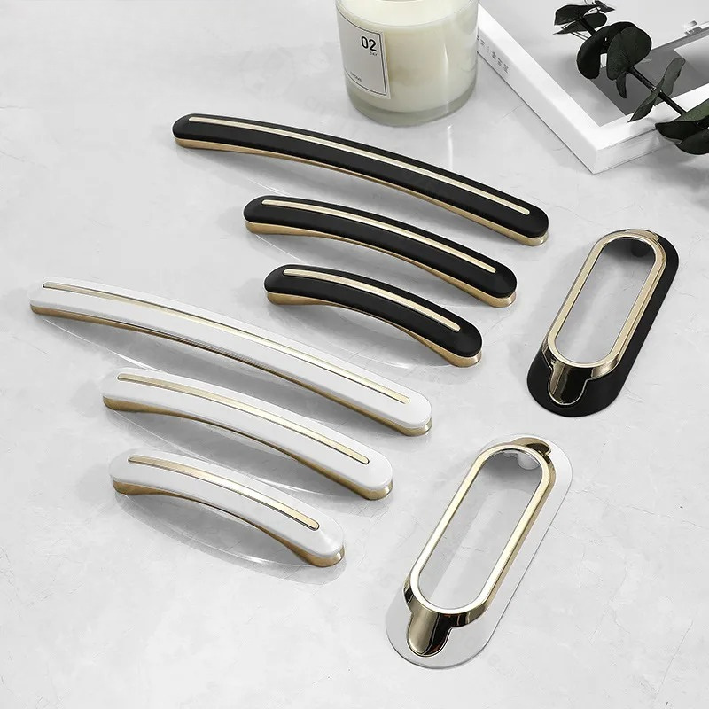Cabinet Handle Pull - モダンなシンプル亜鉛合金製キャビネット引き出しハンドル、軽量高級金具、ワードローブプル、室内家具ノブ、卸売