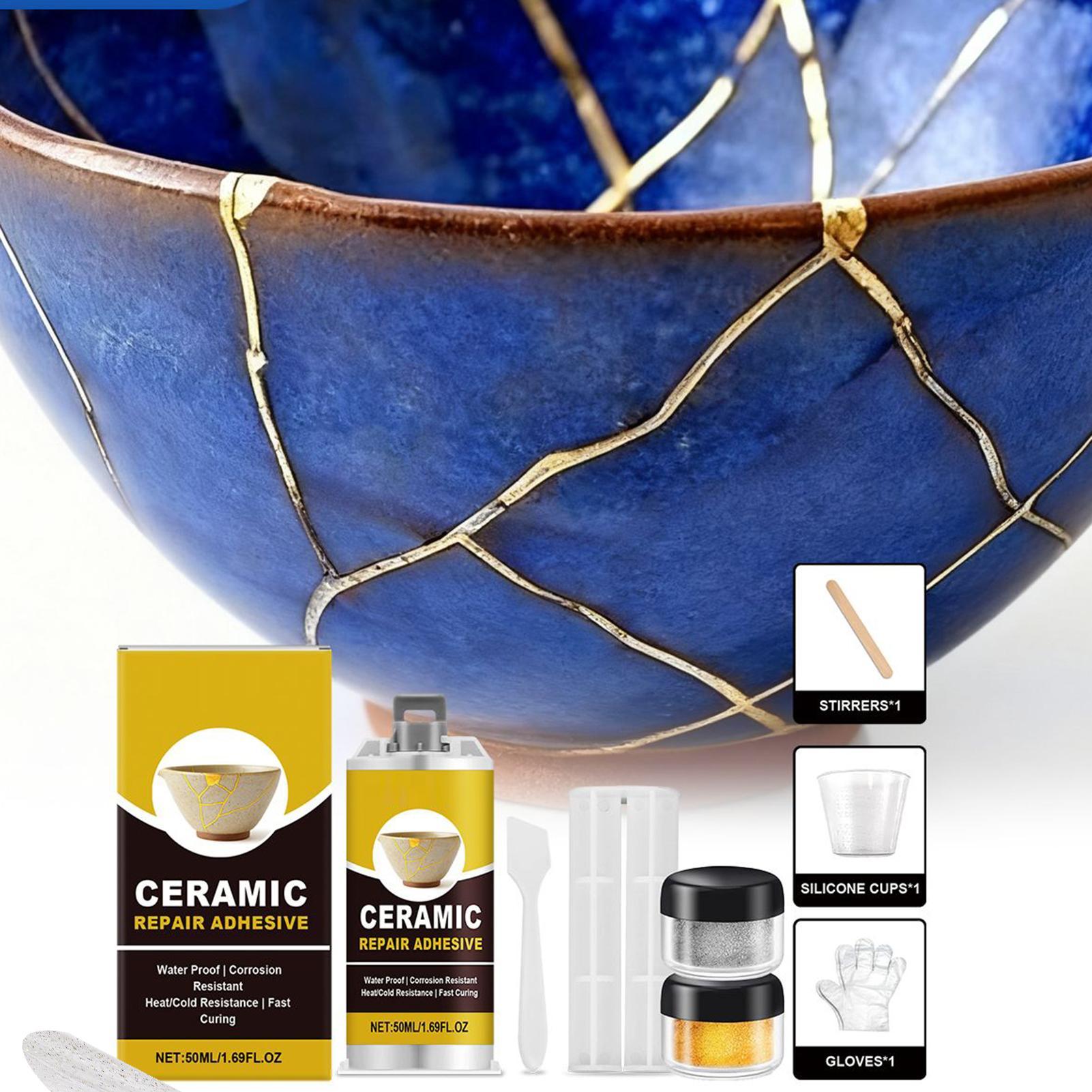 金塗り補修キット ゴールドセラミック接着剤 食品安全接着剤  - Tile Grout Repair のレビューと価格