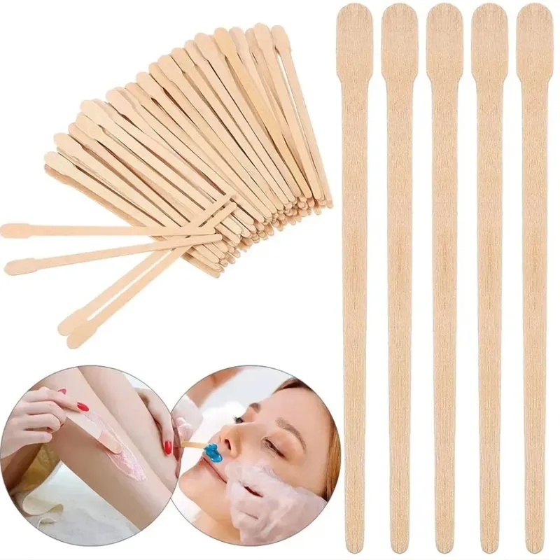 女性木製脱毛スティック使い捨て脱毛スパチュラワックススティッ - Wood Filler Stick のレビューと価格