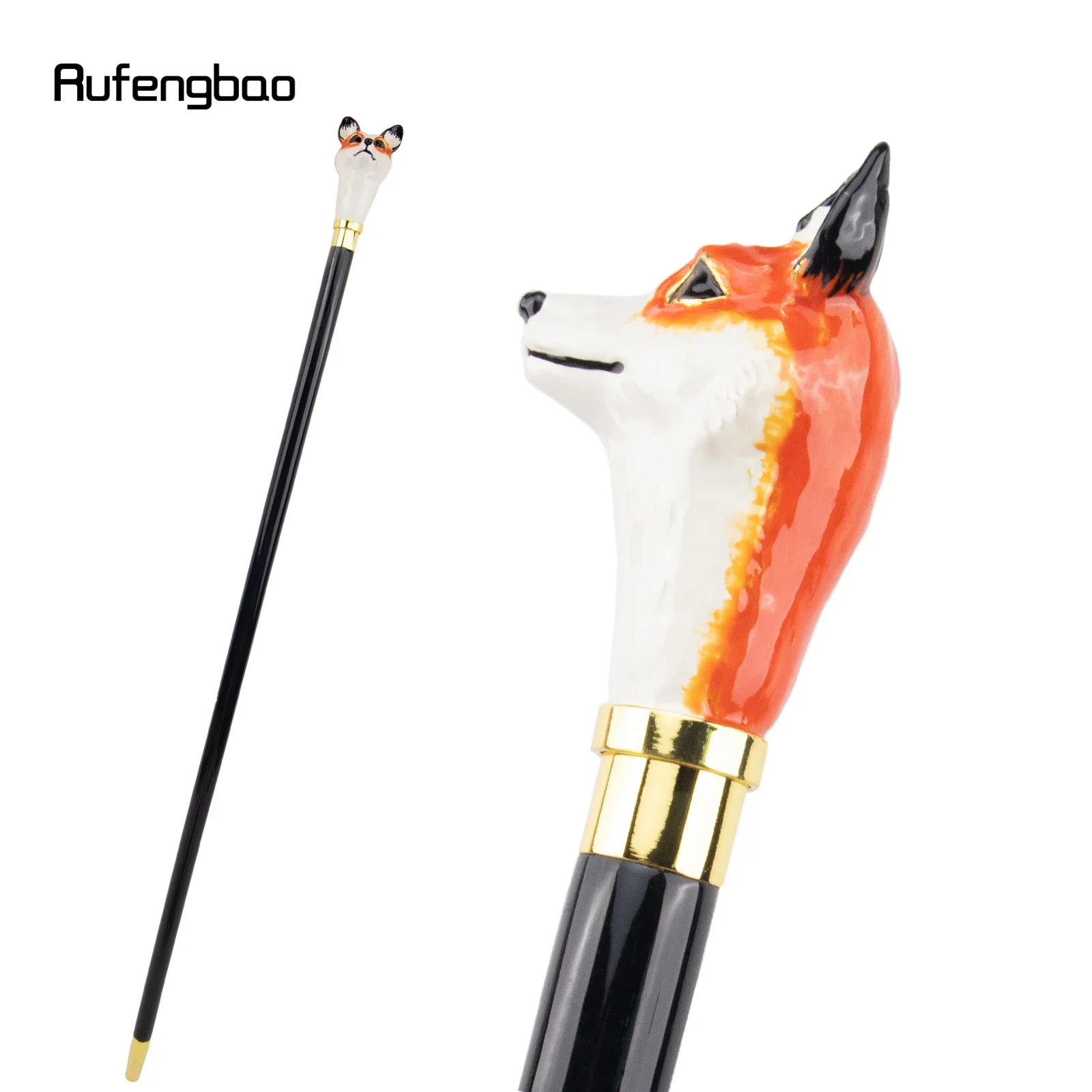 セラミック製の赤いキツネの頭部が付いた木製の単関節ファッショ - Wood Filler Stick のレビューと価格