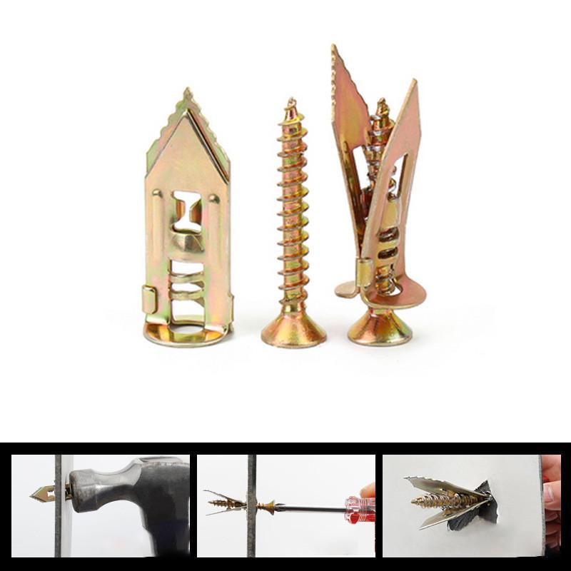 50個入りセルフタッピングドライウォールアンカーキット、中空 - Drywall Anchor Screw のレビューと価格