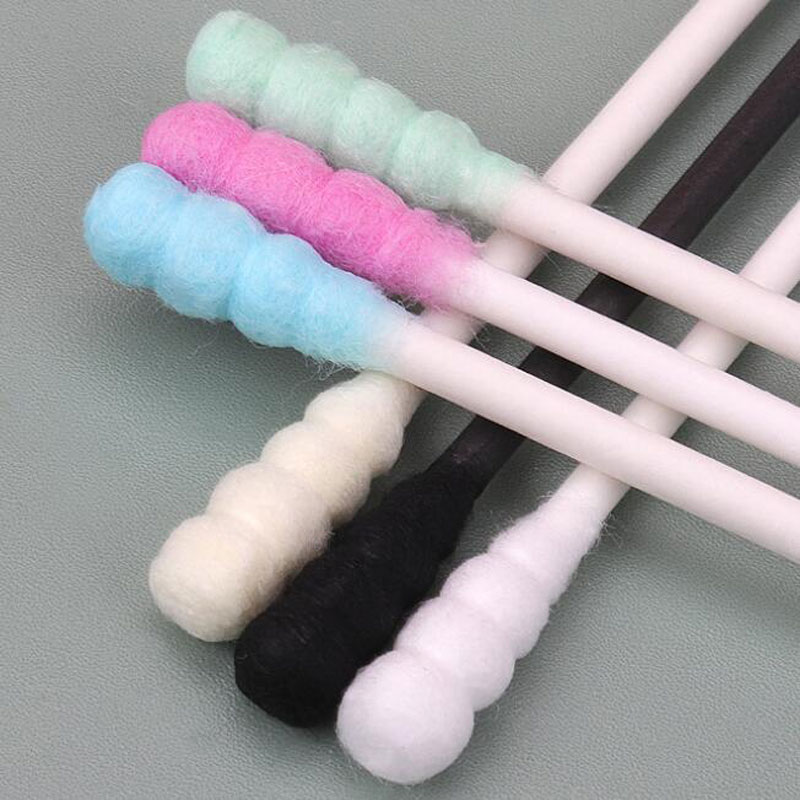 2つのヘッドを備えた使い捨て綿棒,100個,木製ハンドル,メ - Wood Filler Stick のレビューと価格