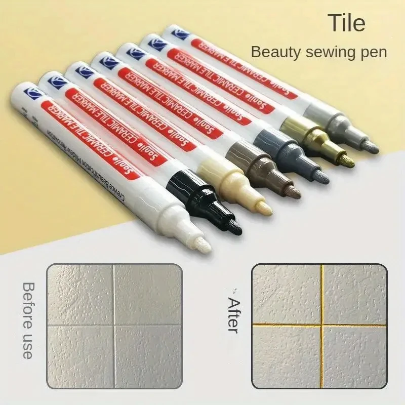 防カビ防水セラミックタイルグラウトマーカーペン キッチン、バ - Tile Grout Repair のレビューと価格