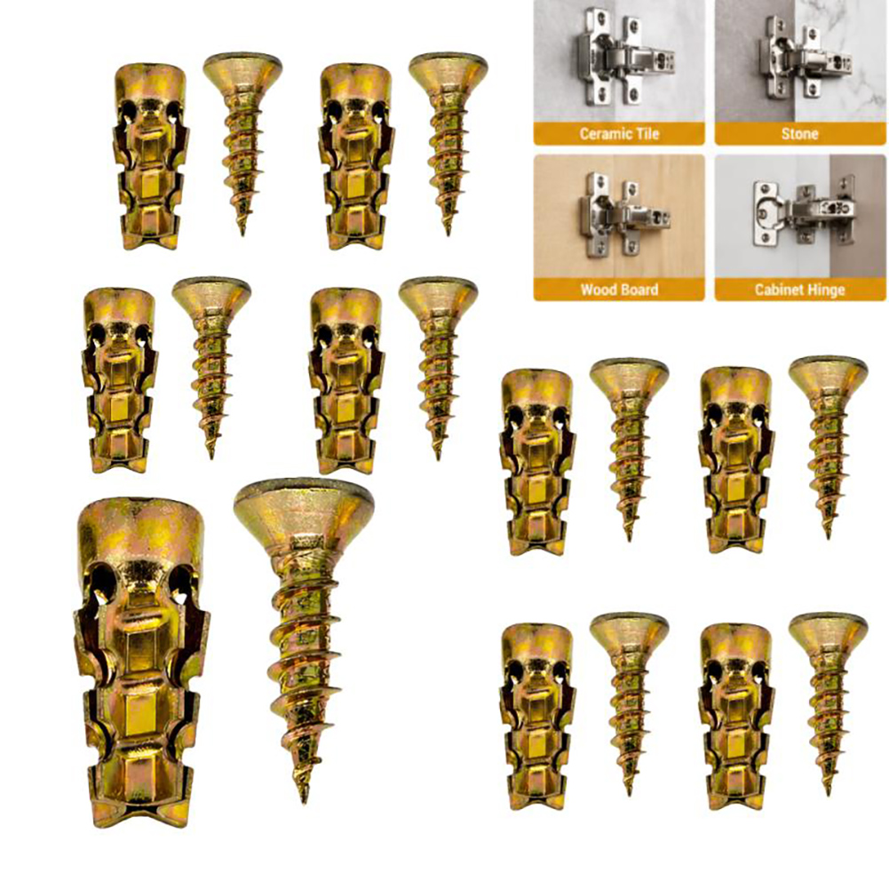 6*14 ミリメートルドアヒンジ糸修理ネジ短い拡張壁アンカー - Drywall Anchor Screw のレビューと価格