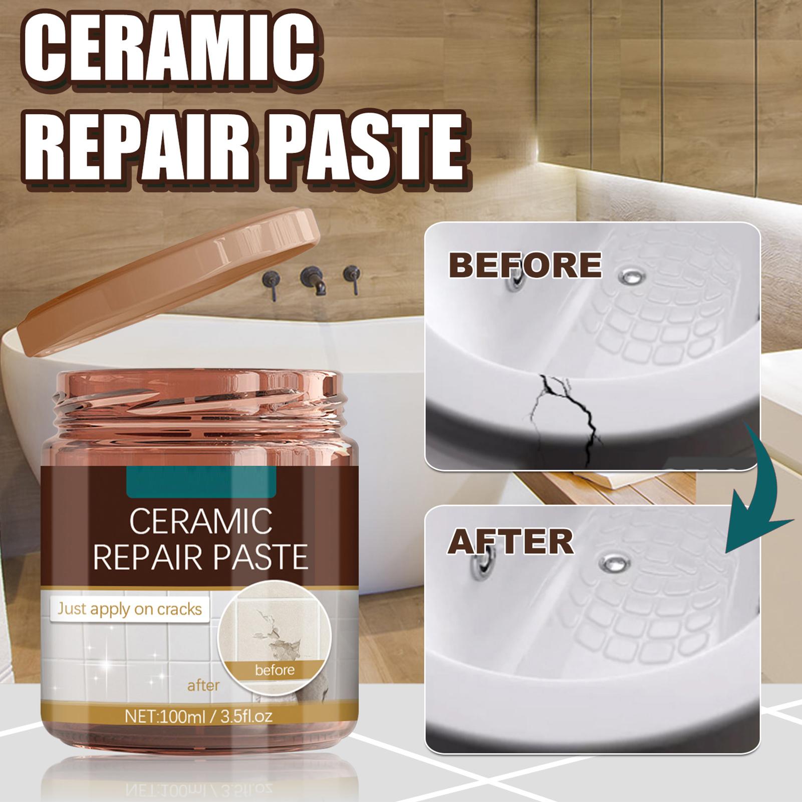 浴槽のひび割れ補修ペーストキット エナメル磁器グラスファイバ - Tile Grout Repair のレビューと価格