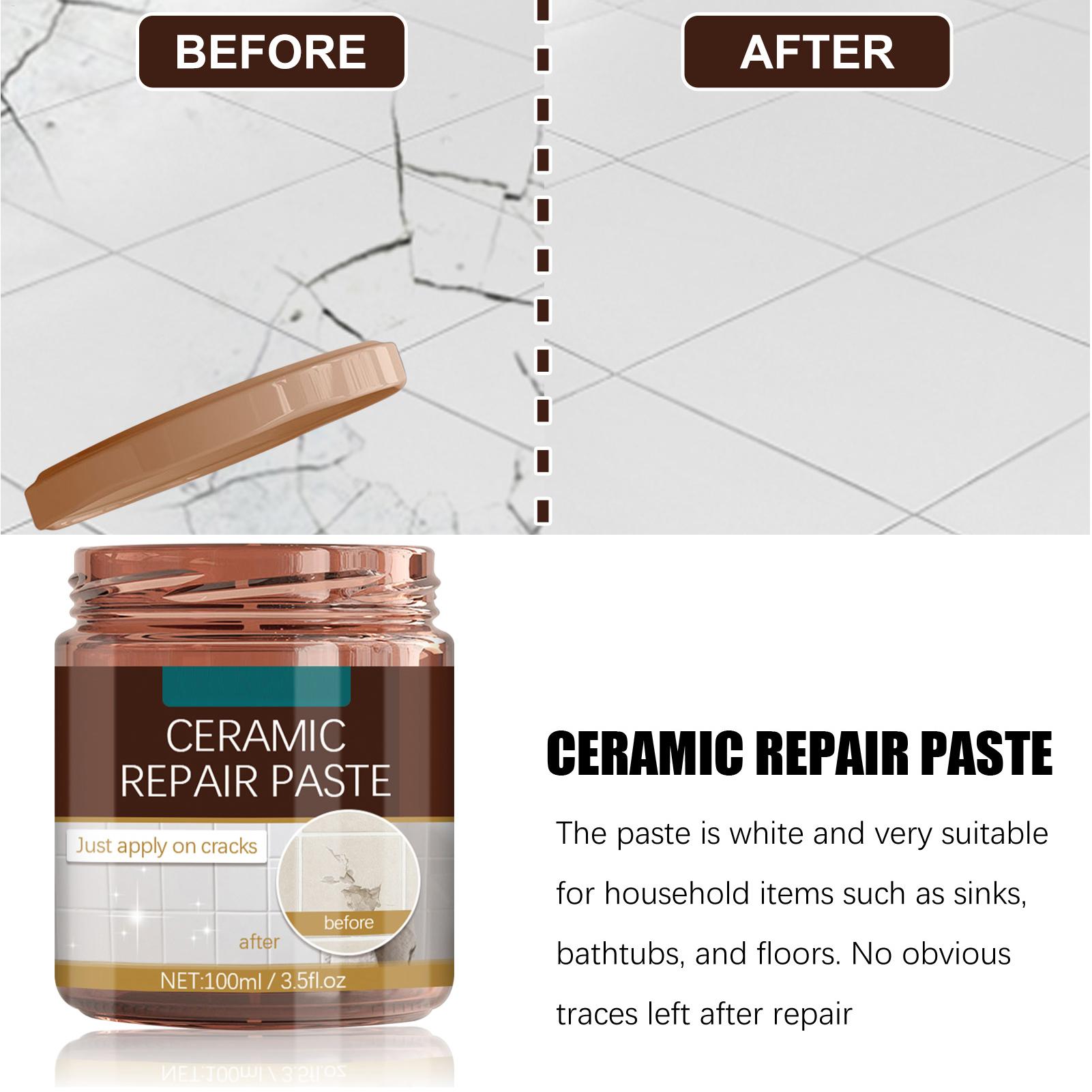 浴槽のひび割れ補修ペーストキット エナメル磁器グラスファイバ - Tile Grout Repair のレビューと価格