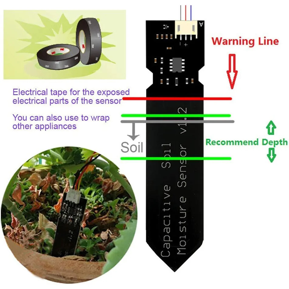 容量性土壌水分センサー耐食性 Arduino 水分検出庭の水 - Stud Finder Magnetic のレビューと価格