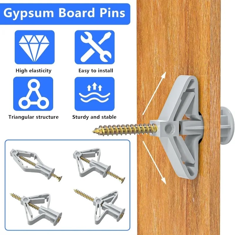 100個入り 石膏ボード用拡張ネジ チューブ型プラスチック製 - Drywall Anchor Screw のレビューと価格