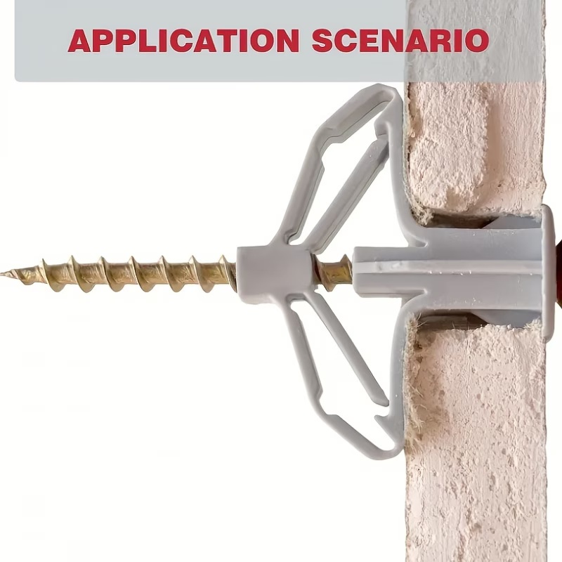 100個入り 石膏ボード用拡張ネジ チューブ型プラスチック製 - Drywall Anchor Screw のレビューと価格